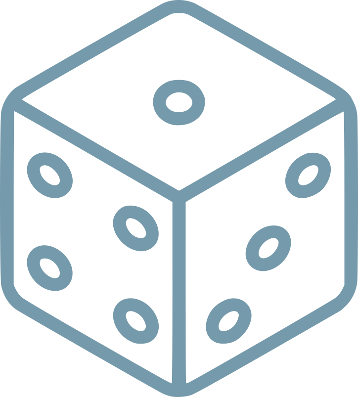 blue dice icon